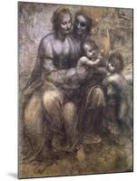 Virgin and Child with St. Anne and Infant-Leonardo da Vinci-Mounted Giclee Print