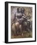 Virgin and Child with St. Anne and Infant-Leonardo da Vinci-Framed Giclee Print