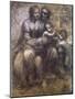 Virgin and Child with St. Anne and Infant-Leonardo da Vinci-Mounted Giclee Print