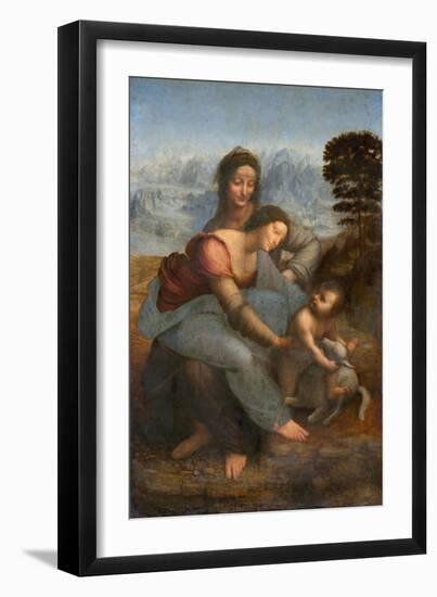 Virgin and Child with St. Anne by Leonardo da Vinci-null-Framed Giclee Print