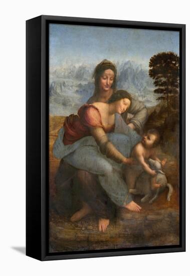 Virgin and Child with St. Anne by Leonardo da Vinci-null-Framed Stretched Canvas