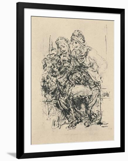 'Virgin and Child with St. Anne', c1480 (1945)-Leonardo Da Vinci-Framed Giclee Print