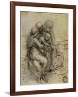 Virgin and Child with St. Anne-Leonardo da Vinci-Framed Giclee Print