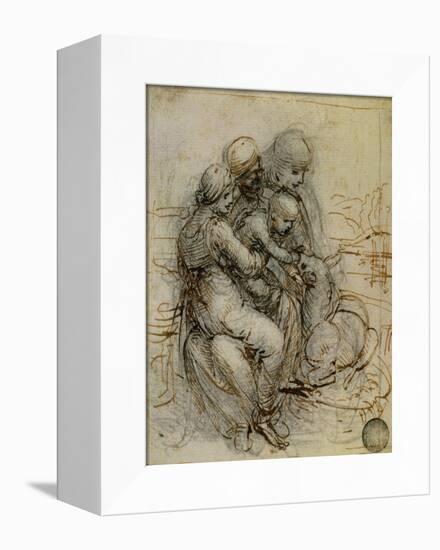 Virgin and Child with St. Anne-Leonardo da Vinci-Framed Stretched Canvas