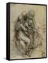 Virgin and Child with St. Anne-Leonardo da Vinci-Framed Stretched Canvas