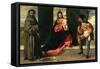 Virgin and Child with St. Anthony of Padua and St. Rocco-Giorgione-Framed Stretched Canvas