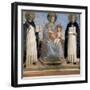 Virgin and Child with St Anthony of Padua and St Thomas Aquinas, Early 15th Century-Fra Angelico-Framed Giclee Print