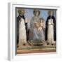 Virgin and Child with St Anthony of Padua and St Thomas Aquinas, Early 15th Century-Fra Angelico-Framed Giclee Print