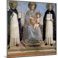 Virgin and Child with St Anthony of Padua and St Thomas Aquinas, Early 15th Century-Fra Angelico-Mounted Giclee Print