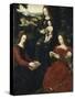 Virgin and Child with St. Barbara and St. Catherine-Ambrosius Benson-Stretched Canvas