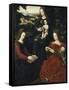Virgin and Child with St. Barbara and St. Catherine-Ambrosius Benson-Framed Stretched Canvas