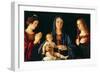 Virgin and Child with St. Catherine and Mary Magdalene, c.1500-Giovanni Bellini-Framed Giclee Print