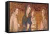 Virgin and Child with St. Francis and St. John the Evangelist-Pietro Lorenzetti-Framed Stretched Canvas