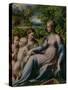 Virgin and Child with St. John the Baptist and Mary Magdalene, 1535-40-Parmigianino-Stretched Canvas
