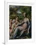 Virgin and Child with St. John the Baptist and Mary Magdalene, 1535-40-Parmigianino-Framed Giclee Print