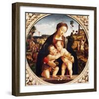 Virgin and Child with St John the Baptist-Piero di Cosimo-Framed Giclee Print