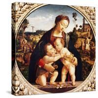 Virgin and Child with St John the Baptist-Piero di Cosimo-Stretched Canvas
