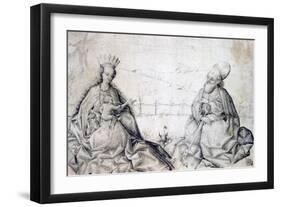 Virgin and Child with St Paul, C1450-null-Framed Giclee Print