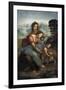 Virgin and Child with St-Leonardo da Vinci-Framed Premium Giclee Print