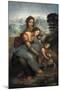 Virgin and Child with St-Leonardo da Vinci-Mounted Premium Giclee Print