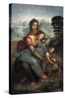Virgin and Child with St-Leonardo da Vinci-Stretched Canvas