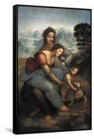 Virgin and Child with St-Leonardo da Vinci-Framed Stretched Canvas