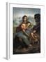 Virgin and Child with St-Leonardo da Vinci-Framed Art Print