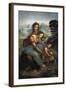 Virgin and Child with St-Leonardo da Vinci-Framed Art Print