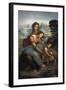 Virgin and Child with St-Leonardo da Vinci-Framed Art Print