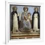 Virgin and Child with Sts. Dominic and Thomas Aquinas-Fra Angelico-Framed Art Print