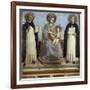 Virgin and Child with Sts. Dominic and Thomas Aquinas-Fra Angelico-Framed Art Print