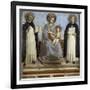 Virgin and Child with Sts. Dominic and Thomas Aquinas-Fra Angelico-Framed Art Print