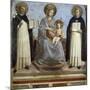 Virgin and Child with Sts. Dominic and Thomas Aquinas-Fra Angelico-Mounted Art Print