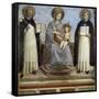 Virgin and Child with Sts. Dominic and Thomas Aquinas-Fra Angelico-Framed Stretched Canvas