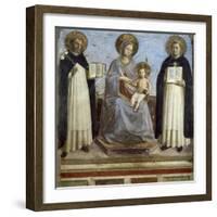 Virgin and Child with Sts. Dominic and Thomas Aquinas-Fra Angelico-Framed Art Print