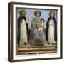 Virgin and Child with Sts. Dominic and Thomas Aquinas-Fra Angelico-Framed Art Print