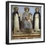 Virgin and Child with Sts. Dominic and Thomas Aquinas-Fra Angelico-Framed Art Print