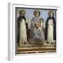 Virgin and Child with Sts. Dominic and Thomas Aquinas-Fra Angelico-Framed Art Print