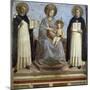 Virgin and Child with Sts. Dominic and Thomas Aquinas-Fra Angelico-Mounted Art Print