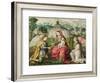 Virgin and Child with the Archangels Michael, Gabriel and Raphael-Lucas De Heere-Framed Giclee Print