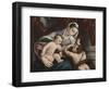 Virgin and Child with the Young Saint John the Baptist, 1560/65-Jacopo Bassano-Framed Giclee Print