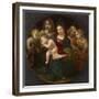 Virgin and Child with the Young Saint John the Baptist, Saint Cecilia, and Angels, C.1505-Piero di Cosimo-Framed Giclee Print