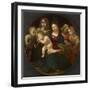 Virgin and Child with the Young Saint John the Baptist, Saint Cecilia, and Angels, C.1505-Piero di Cosimo-Framed Giclee Print