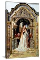 Virgin and Child with Three Angels, Central Panel of a Triptych, circa 1509-Quentin Metsys-Stretched Canvas