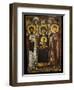 Virgin and Child with Two Saints, Byzantine Icon-null-Framed Giclee Print
