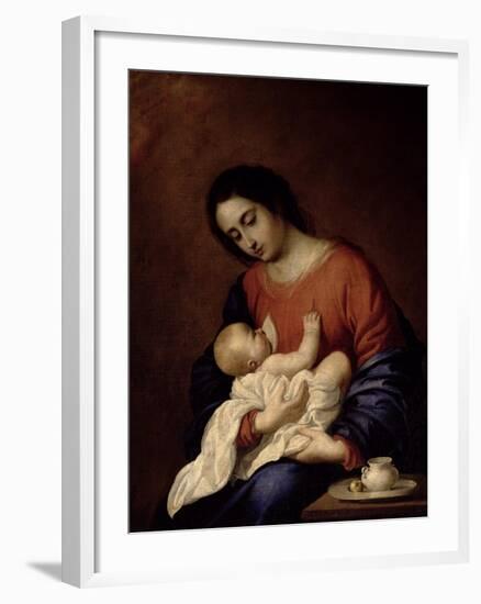 Virgin and Child-Francisco de Zurbarán-Framed Giclee Print