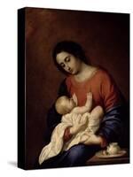 Virgin and Child-Francisco de Zurbarán-Stretched Canvas