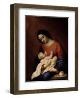 Virgin and Child-Francisco de Zurbarán-Framed Giclee Print