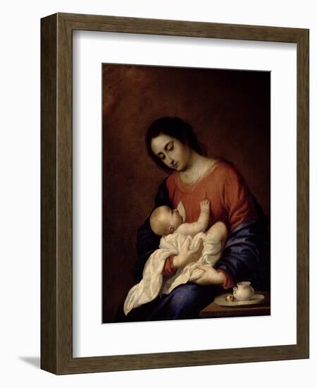 Virgin and Child-Francisco de Zurbarán-Framed Giclee Print