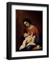 Virgin and Child-Francisco de Zurbarán-Framed Giclee Print